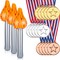 Olympics Party Decorations 15 Pieces Gold Silver Bronze Plastic Medals for Awards 3 Pieces 15 Inch Olympic Torch Prop for Medieval Luau Themed Party Sports Competitions